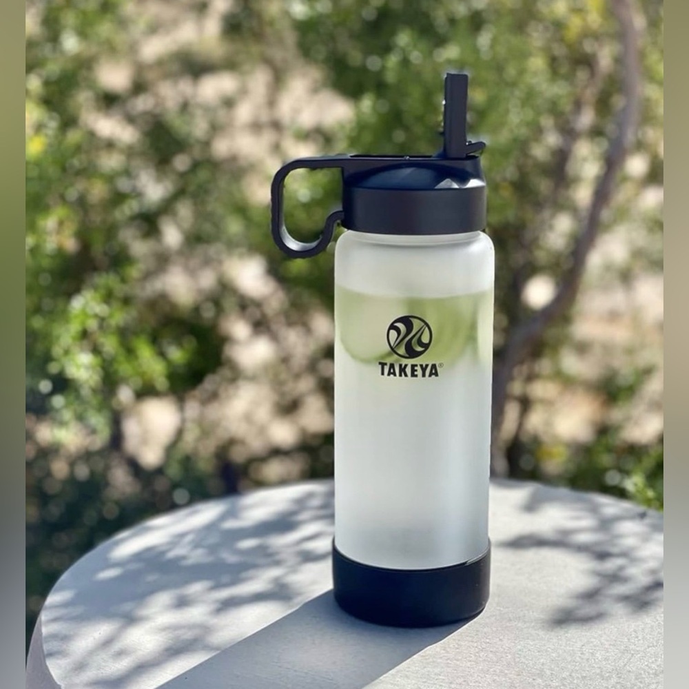 Takeya Glass Water Bottle - Durable Thermo-Shock Resistant Glass